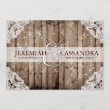 Antiek Sparkle Witte Kant Huwelijksuitnodiging