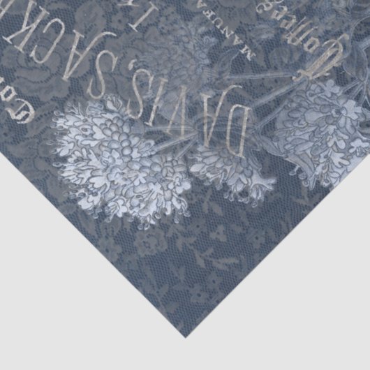 Antiek specerijen en ephemera-debetpapier tissuepapier (Detail)