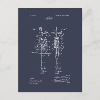 Antiek Speelgoed 1904 Patenttekening Briefkaart