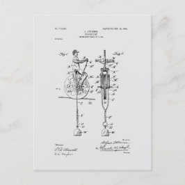 Antiek Speelgoed 1904 Patenttekening Briefkaart