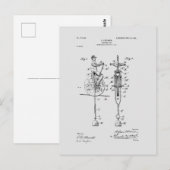 Antiek Speelgoed 1904 Patenttekening Briefkaart (Voorkant / Achterkant)