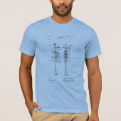 Antiek Speelgoed 1904 Patenttekening T-shirt (Voorkant)