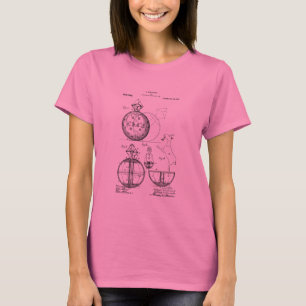 Antiek Speelgoed 1908 Roly Poly Patent Tekening T- T-shirt