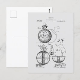 Antiek Speelgoed 1908 Roly Poly Patenttekening Briefkaart
