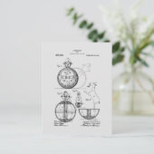 Antiek Speelgoed 1908 Roly Poly Patenttekening Briefkaart (Staand voorkant)