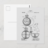 Antiek Speelgoed 1908 Roly Poly Patenttekening Briefkaart (Voorkant / Achterkant)