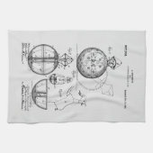 Antiek Speelgoed 1908 Roly Poly Patenttekening Theedoek (Horizontaal)