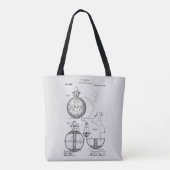 Antiek Speelgoed 1908 Roly Poly Patenttekening Tote Bag (Achterkant)