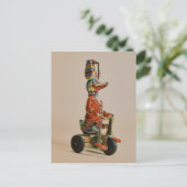 Antiek Speelgoed Duck op Bike Briefkaart (Staand voorkant)
