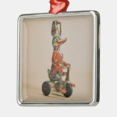  Antiek Speelgoed Duck op Bike Metalen Ornament (Links)