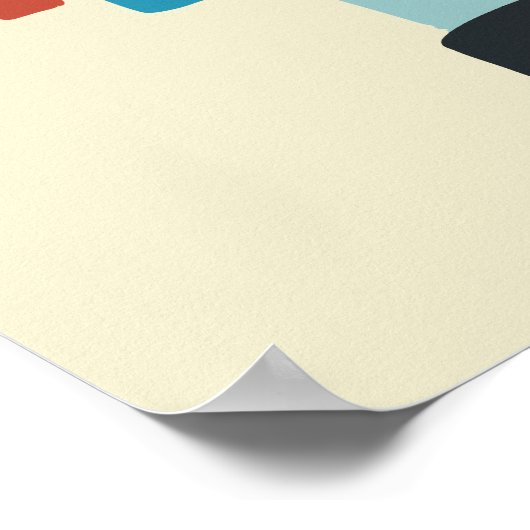 Antiek Speelgoed Robot Verjaardag Poster (Hoek)