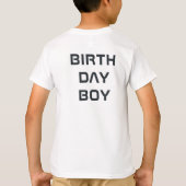 Antiek Speelgoed Robot Verjaardag T-shirt (Achterkant)