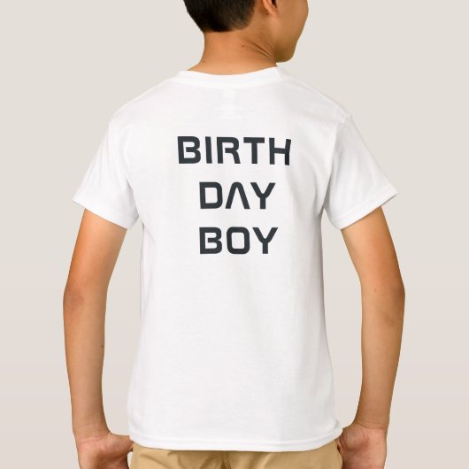 Antiek Speelgoed Robot Verjaardag T-shirt (Achterkant)