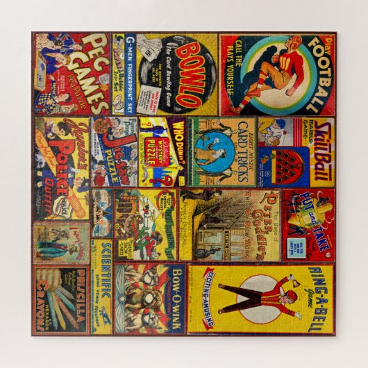 ANTIEK SPEL EN SPEELGOED BOX ART LEGPUZZEL (Horizontaal)