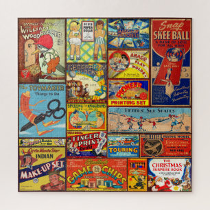 ANTIEK SPEL EN SPEELGOED BOX ART LEGPUZZEL