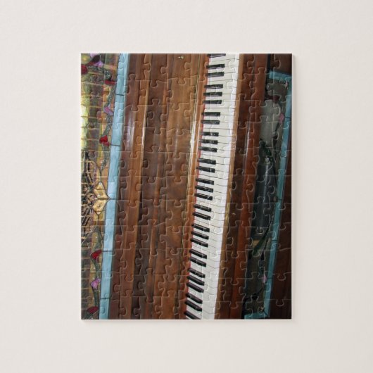 Antiek Speler Piano Jigsaw Puzzel (Verticaal)