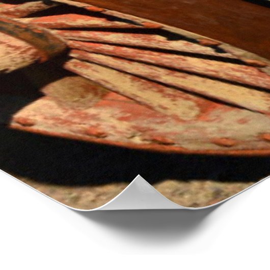 Antiek spoorwagon poster (Hoek)