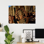 Antiek spoorwagon poster (Thuiskantoor)