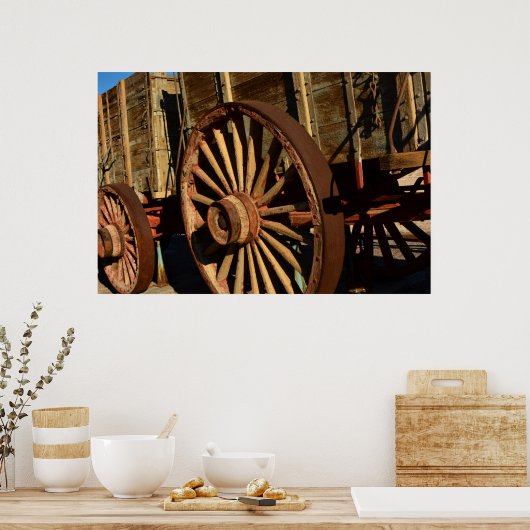 Antiek spoorwagon poster (Keuken)