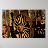 Antiek spoorwagon poster (Voorkant)