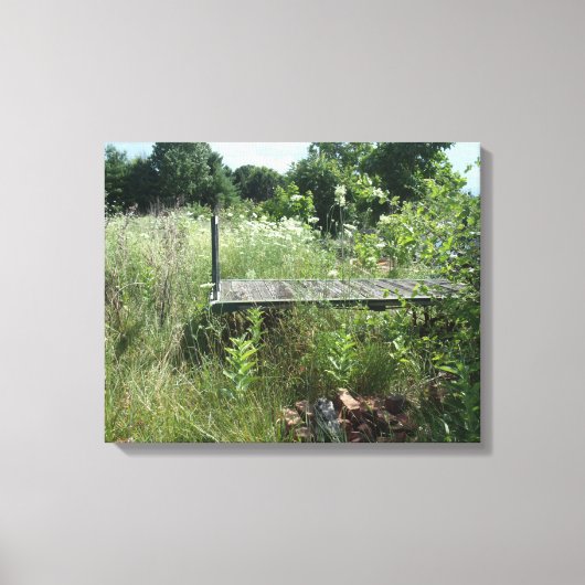 Antiek spoorweg canvas afdruk (Voorkant)