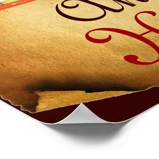 ANTIEK SQUASH HARVEST PARCHCHMENT POSTER (Hoek)