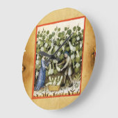 ANTIEK SQUASH HARVEST PARCHMENT Squashes Grote Klok (Hoek)