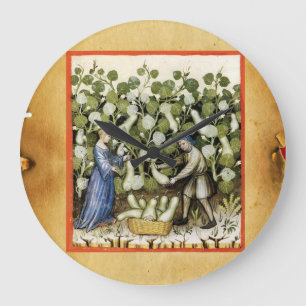 ANTIEK SQUASH HARVEST PARCHMENT Squashes Grote Klok