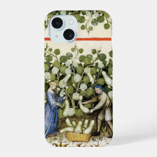 ANTIEK SQUASH HARVEST Squashes middeleeuwse kunst iPhone 15 Case