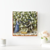 ANTIEK SQUASH HARVEST Squashes Vierkante Klok (Huis)