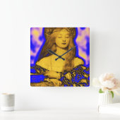 ANTIEK SQUASH HARVEST VIERKANTE KLOK (Huis)