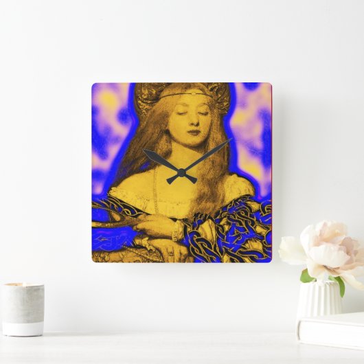 ANTIEK SQUASH HARVEST VIERKANTE KLOK (Huis)