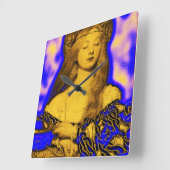 ANTIEK SQUASH HARVEST VIERKANTE KLOK (Hoek)