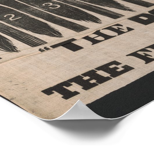 Antiek staart op de ezel poster (Hoek)