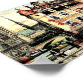 Antiek stad poster (Hoek)