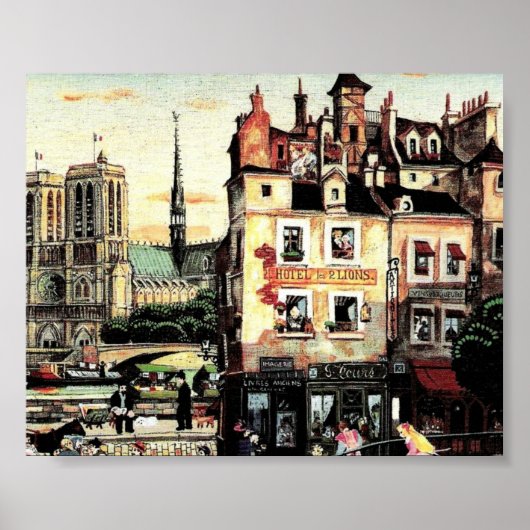 Antiek stad poster (Voorkant)