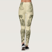 Antiek stampatroon van tassel en kant leggings (Achterkant)