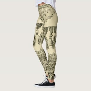 Antiek stampatroon van tassel en kant leggings