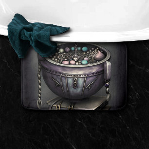 Antiek steampunk ketel   Stapel Spellbooks Badmat