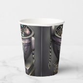 Antiek steampunk ketel | Stapel Spellbooks Papieren Bekers (Rechts)