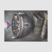 Antiek steampunk ketel | Stapel Spellbooks Tissuepapier (Voorkant)