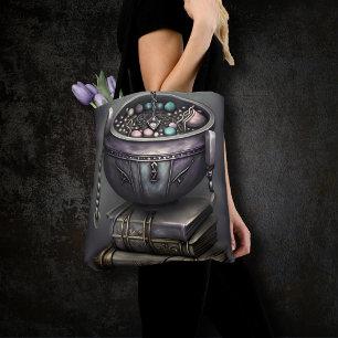 Antiek steampunk ketel Stapel Spellbooks Tote Bag