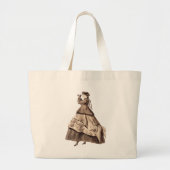Antiek Steampunk Lady op Canvas tas (Voorkant)