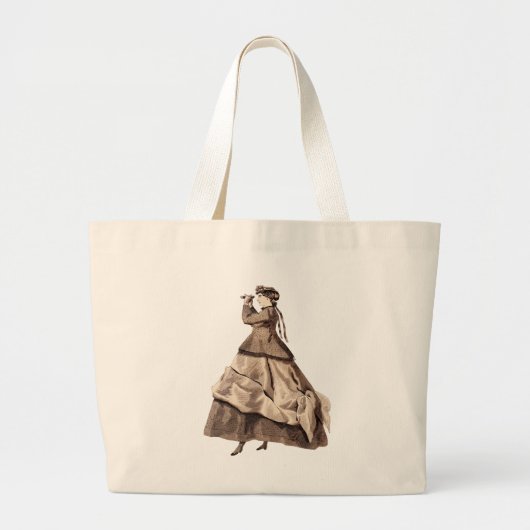 Antiek Steampunk Lady op Canvas tas (Voorkant)