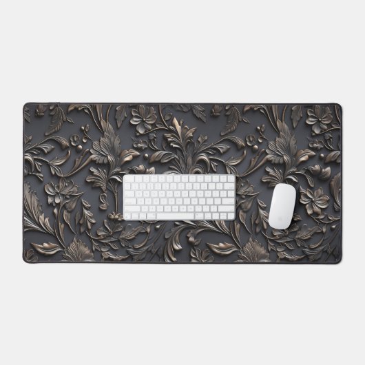  Antiek Steampunk Metal Look Print Desk Mat (Keyboard & Muis)