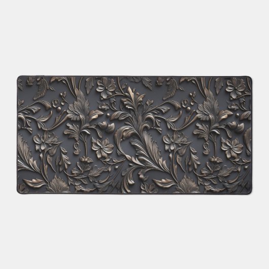  Antiek Steampunk Metal Look Print Desk Mat (Voorkant)