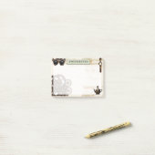 Antiek Steampunk, roestige tandwielen, Mechanisch  Post-it® Notes (Op bureau)