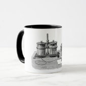 Antiek Steampunk Schrijver Edison Mok (Voorkant links)