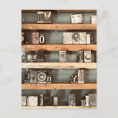 antiek stempels voor drukletters briefkaart (Voorkant)