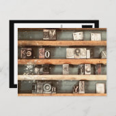 antiek stempels voor drukletters briefkaart (Voorkant / Achterkant)